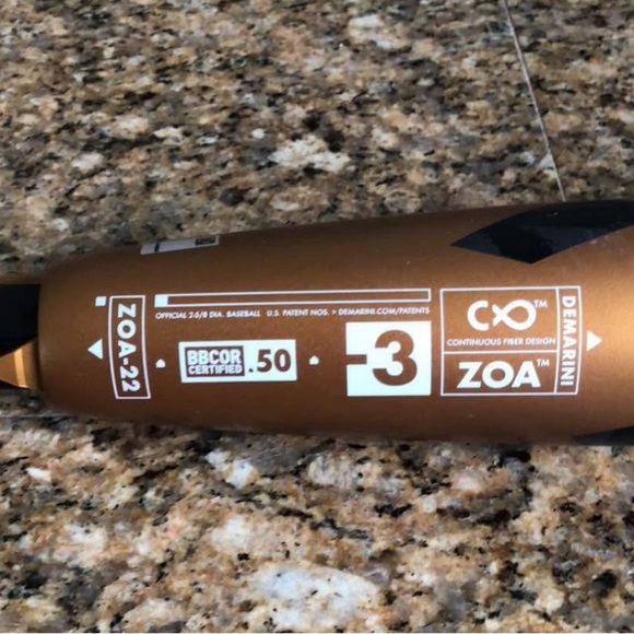 Demarini ZOA Drop -3 BBCOR Baseball Bat 33” 30oz ZOA-22 Composite 2022 LIKE NEW! - Picture 2 of 14